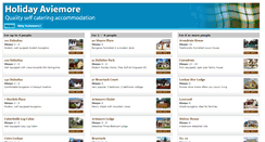 Desktop Screenshot of holidayaviemore.com